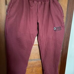 burgundy Gosha baggy Sweatpants